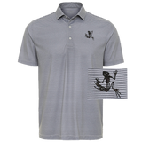 Bone Frog Steel Heather Aiken Striped Polo