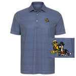 Freddy & Sammy Navy Heather Aiken Striped Polo