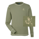 Bone Frog Olive Vintage Thermal Long Sleeve T-Shirt